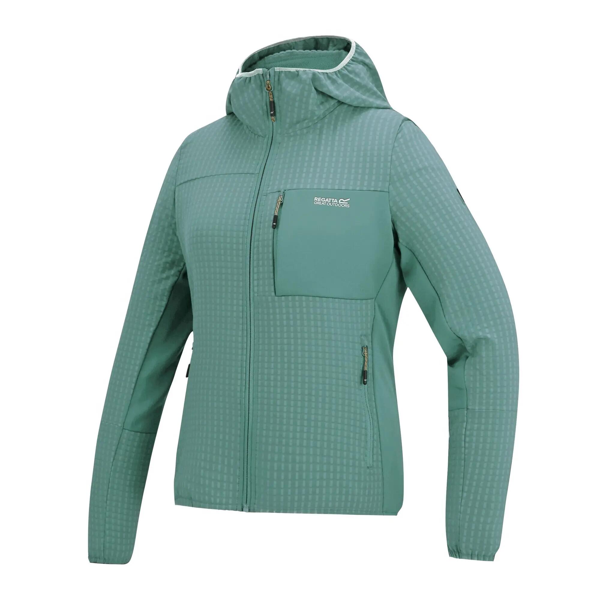 Dames Kemilia Fleece met capuchon en volledige ritssluiting 9/9