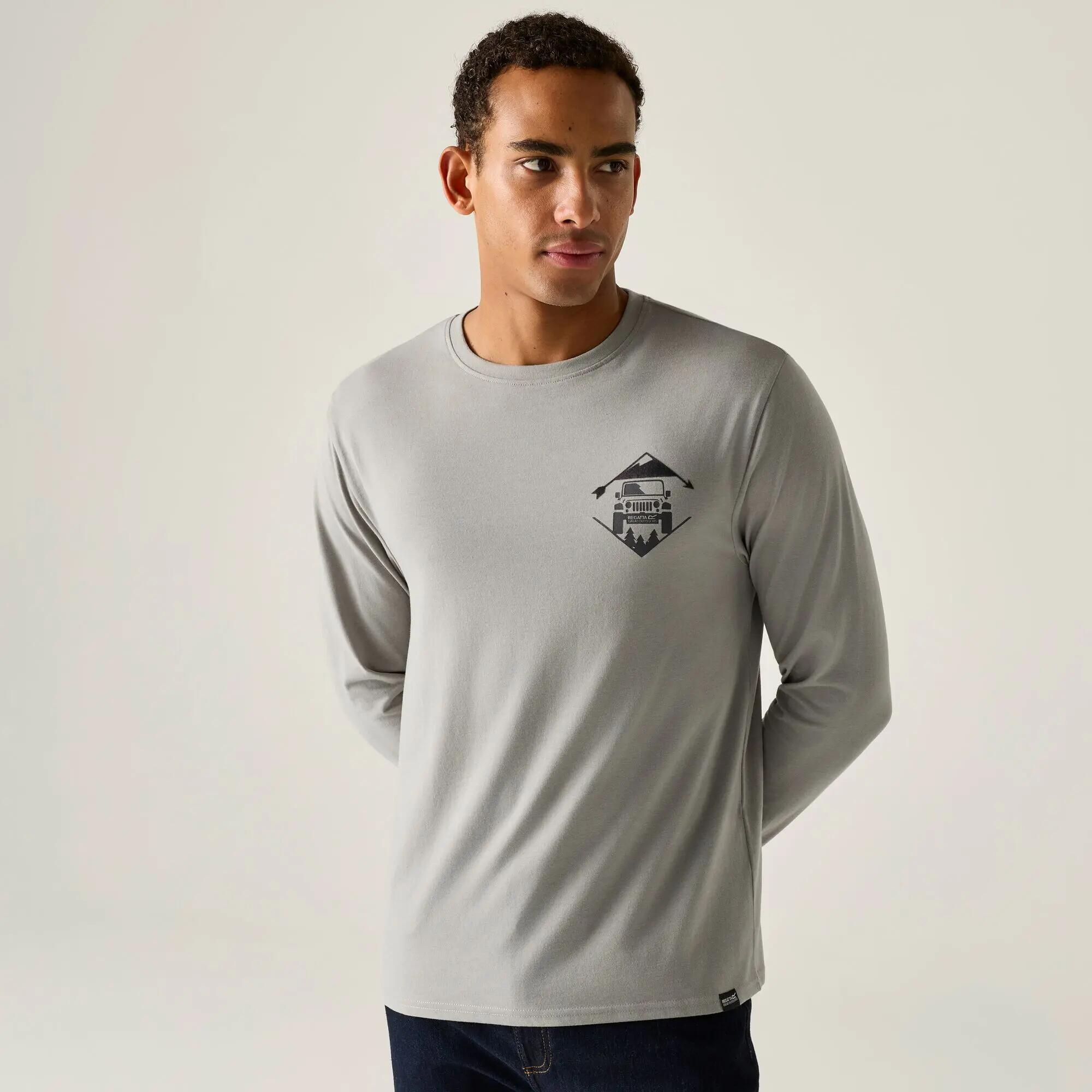 Maylow T-shirt met ronde hals en lange mouwen voor heren 5/10