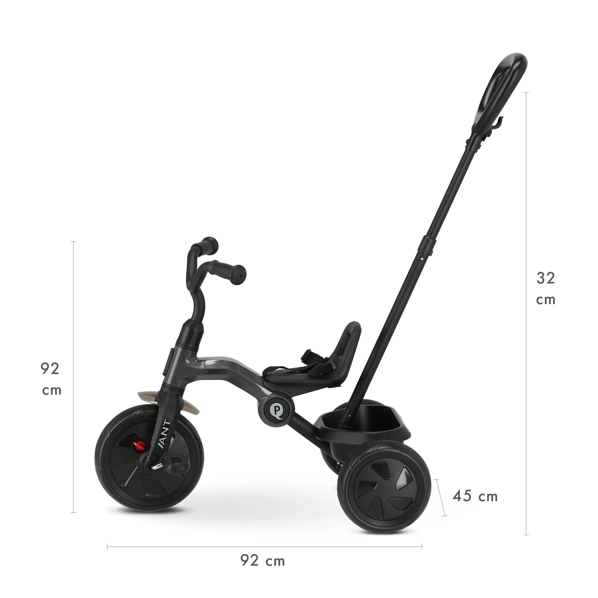 Triciclo Qplay Ant con Maniglia di Spinta 6/6