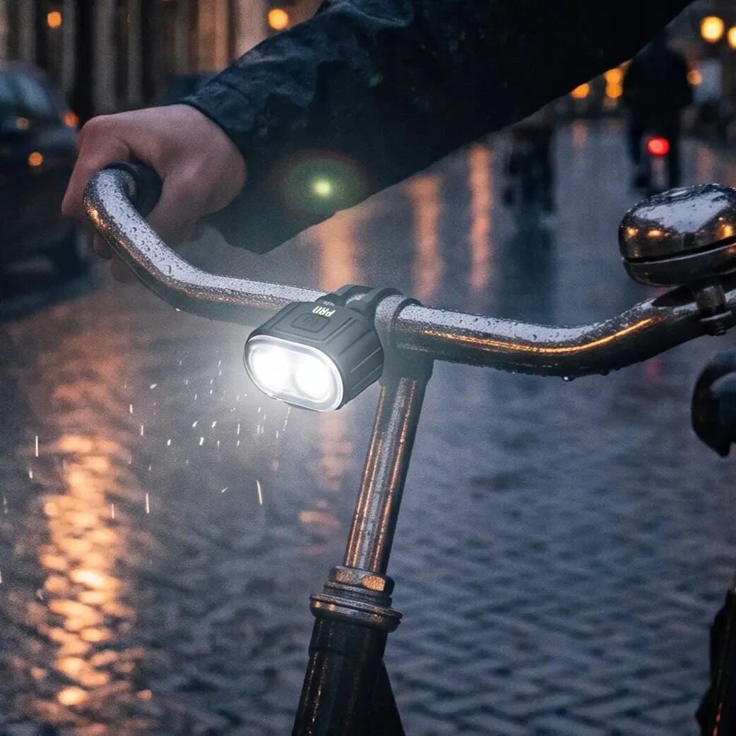 Fietslampjes LED Set Wit en Rood 200 en 50 Lumen USB Oplaadbaar 4/12