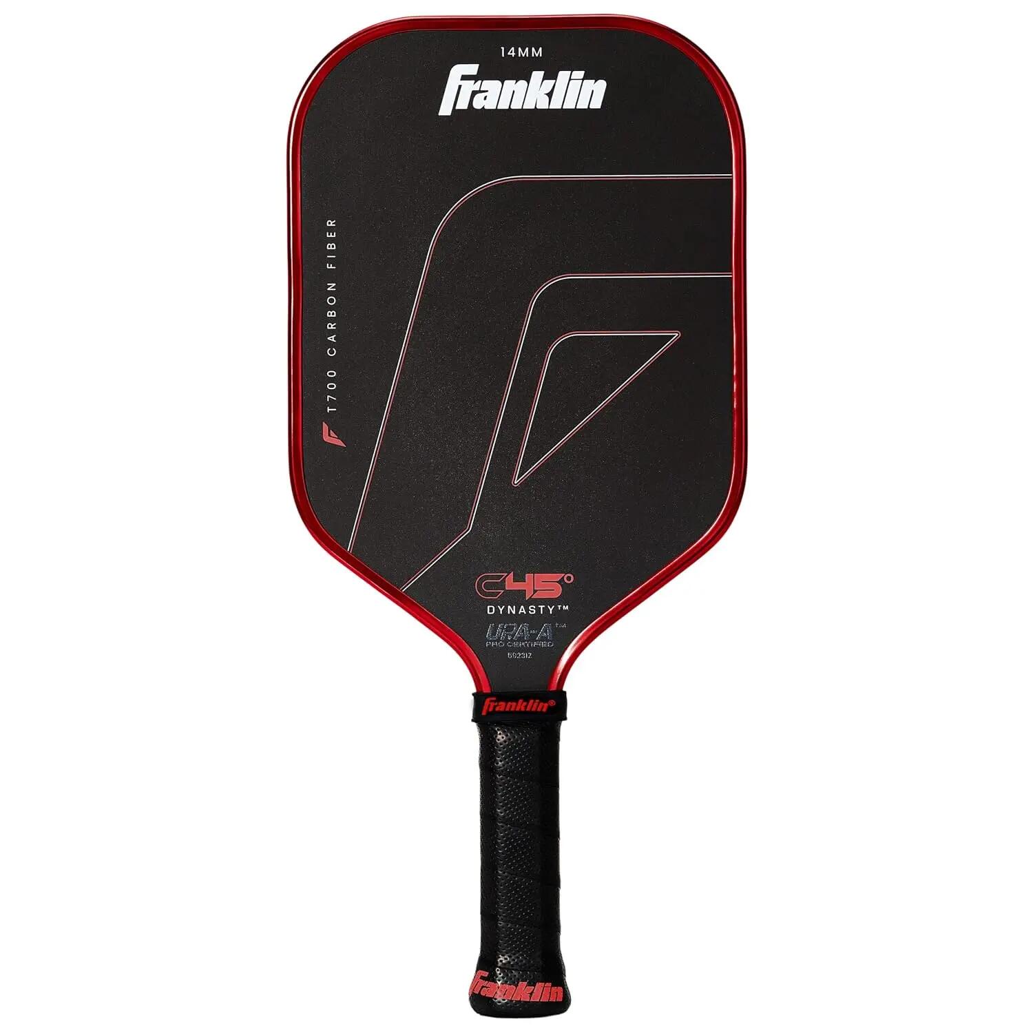 Sports C45 Carbon Fiber Dynasty Pro Pickleball Paddle - 14mm - Red -  1