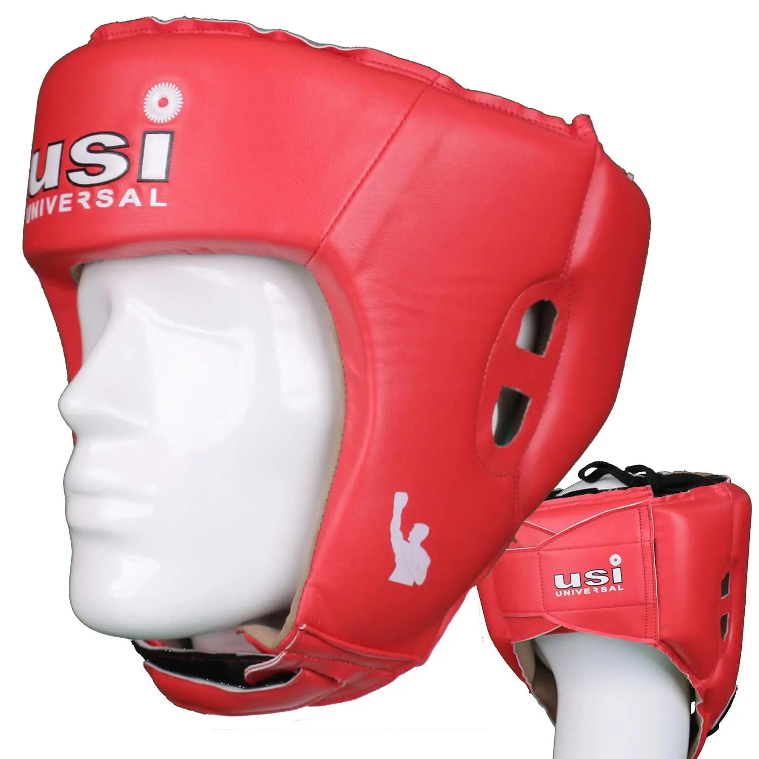 UNIVERSAL 615DP Lite Contest Boxing Headguard, Durable Pu Construction, Lightweight Handcrafted Padding, Synthetic Suede Lining, Laced Top Closure -  1