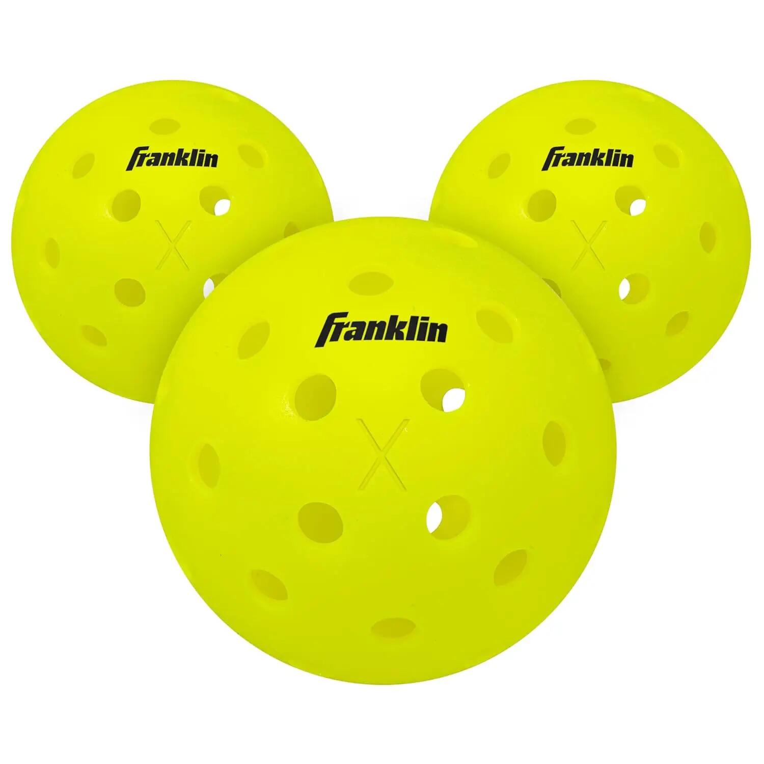 Sports Plastic X-40 Performance Outdoor Pickleballs, Yellow -  1