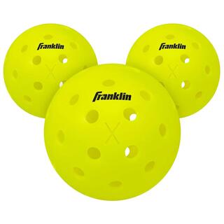 Sports Plastic X-40 Performance Outdoor Pickleballs, Yellow
