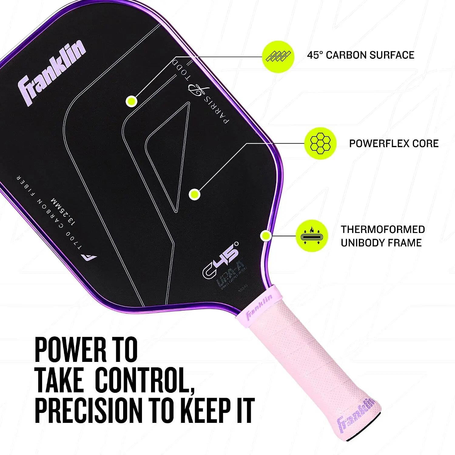 Sports C45 Parris Todd Pro Pickleball Paddle - 13.25mm - Lilac -  3