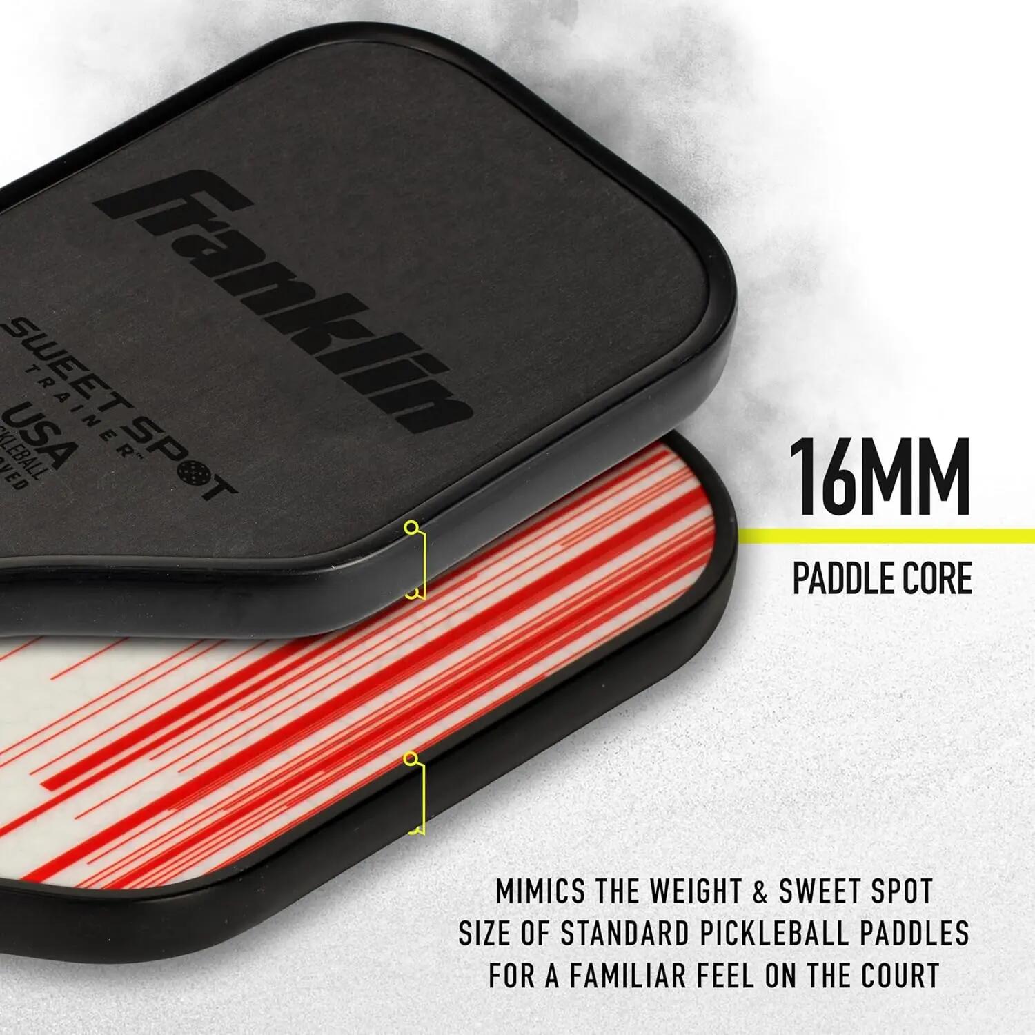 Sports Sweet Spot Training Pickleball Paddle - The Original Pickleball Trainer Practice Paddle - Mini Head + Extra Long Handle for Shot + Swing Training - 16mm Core + T700 Carbon Face -  5