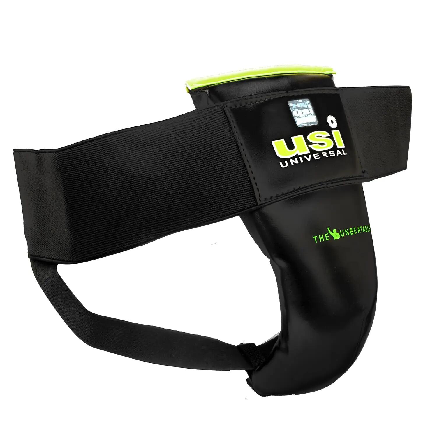 Universal 629PU Groin Guard for Men Boxing MMA Training Thai Kickboxing Protection, Thick PU, Curved Plastic Cup, Mesh Lined, Elasticated Hook and Loop, Waist Closure -  3