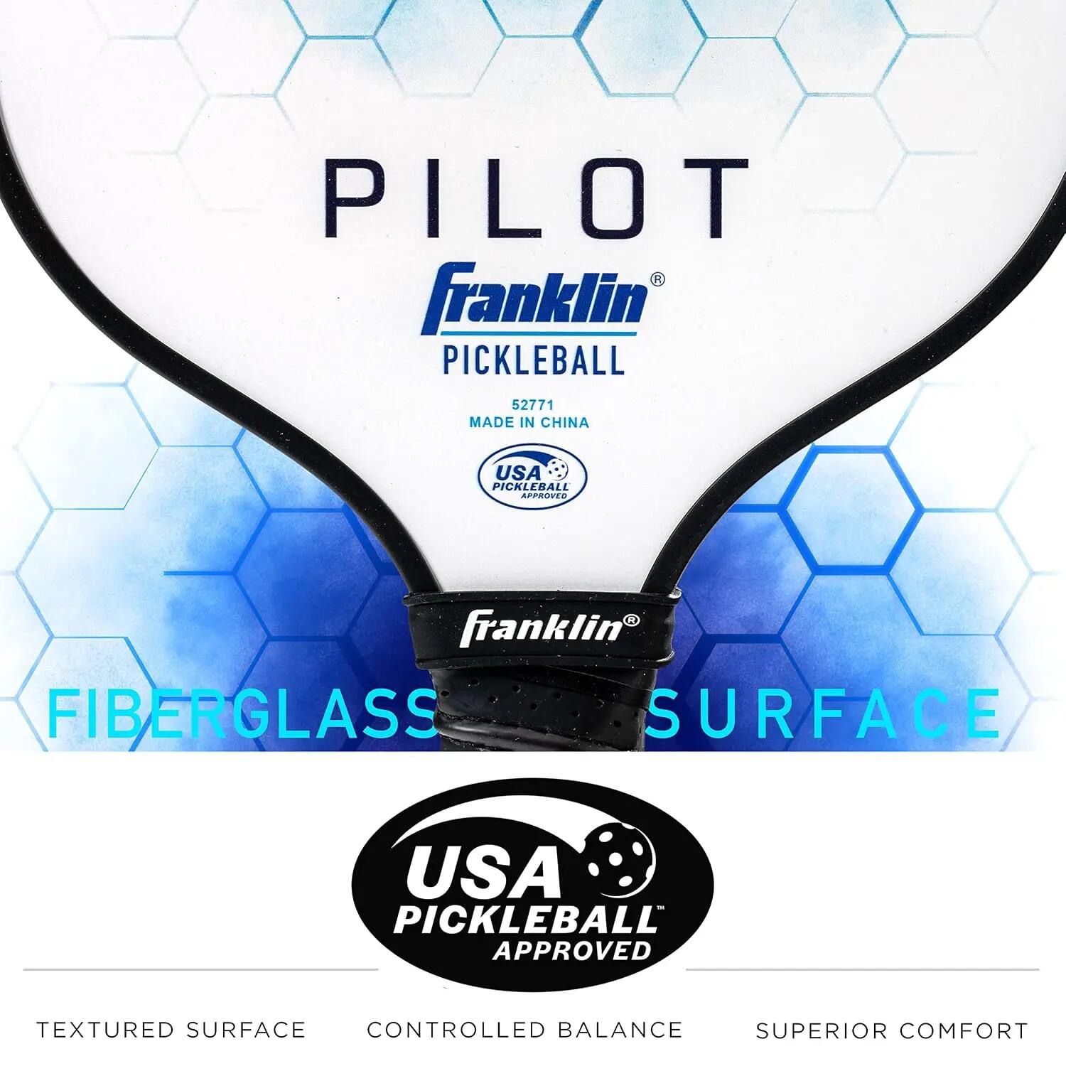 Sports Pickleball Paddle - Pilot - Polypropylene Core - USA Pickleball (USAPA) Approved - Lightweight Pro Racket - Blue -  3