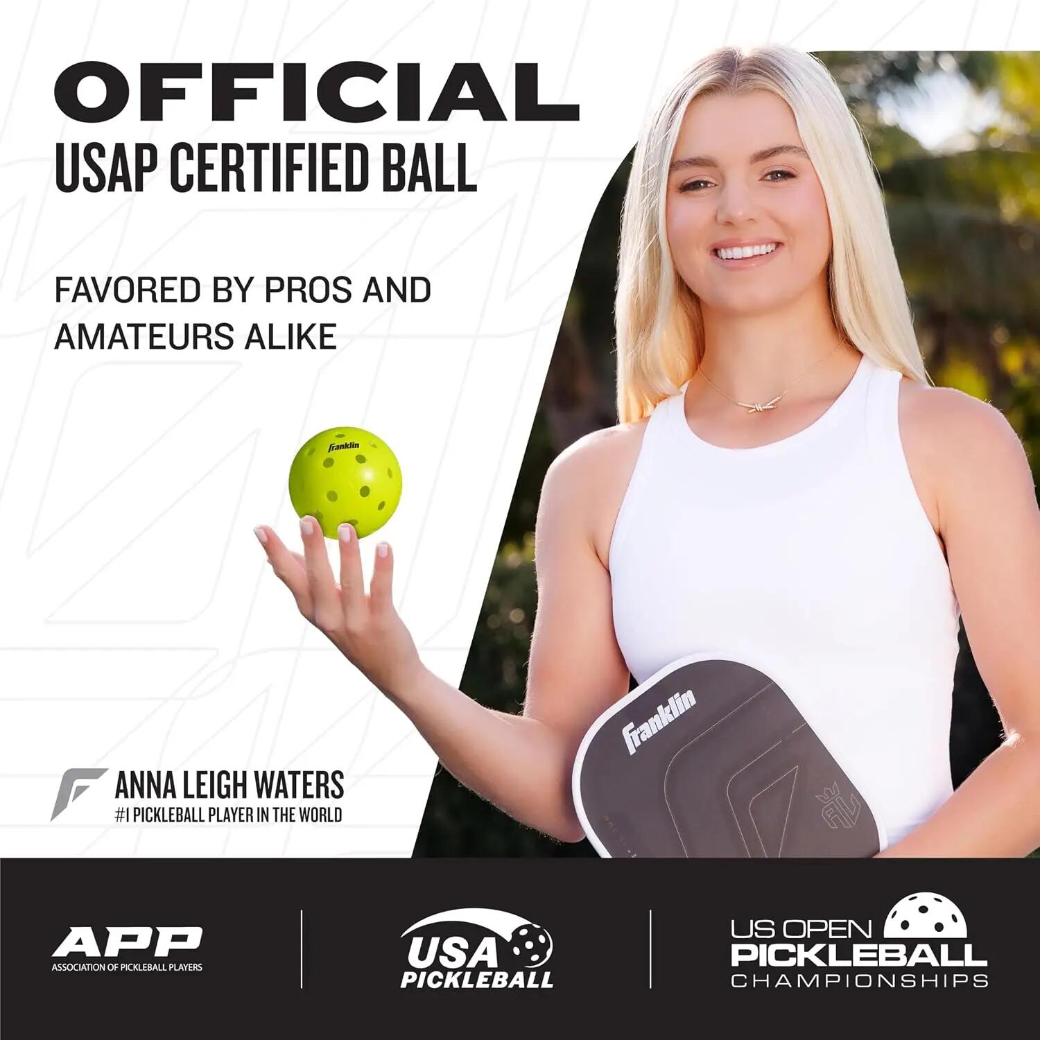Sports X-40 Performance Outdoor Pickleballs - USAPA Approved - Official Ball of US Open Pickleball Championships -  2