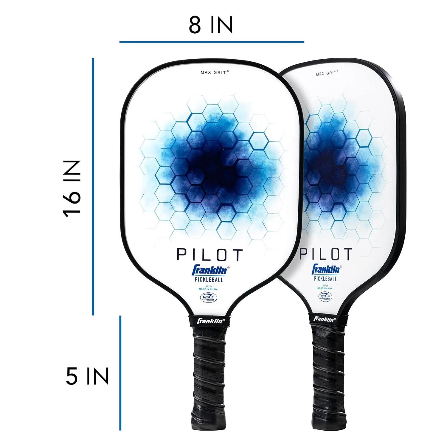 Sports Pickleball Paddle - Pilot - Polypropylene Core - USA Pickleball (USAPA) Approved - Lightweight Pro Racket - Blue -  2