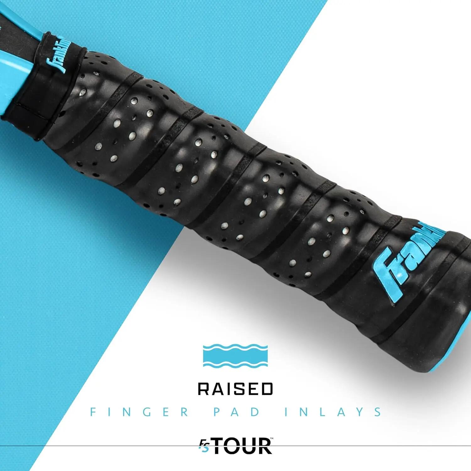 Sports Pro Pickleball Paddles - FS Tour Series Carbon Fiber Paddles - Official USA Pickleball (USAPA) Approved - Dynasty Pro Player - 14mm Polymer Core - Blue -  3