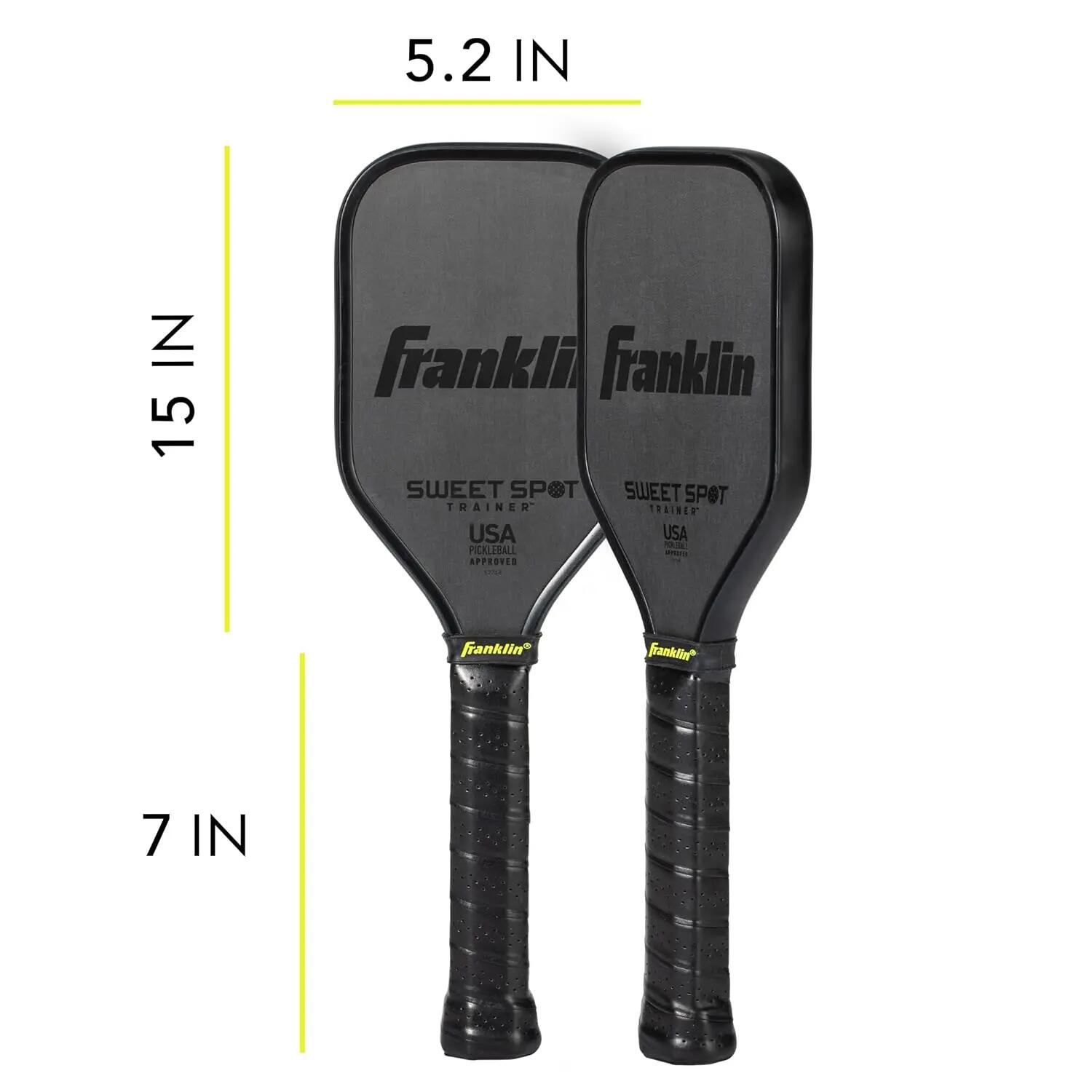 Sports Sweet Spot Training Pickleball Paddle - The Original Pickleball Trainer Practice Paddle - Mini Head + Extra Long Handle for Shot + Swing Training - 16mm Core + T700 Carbon Face -  2
