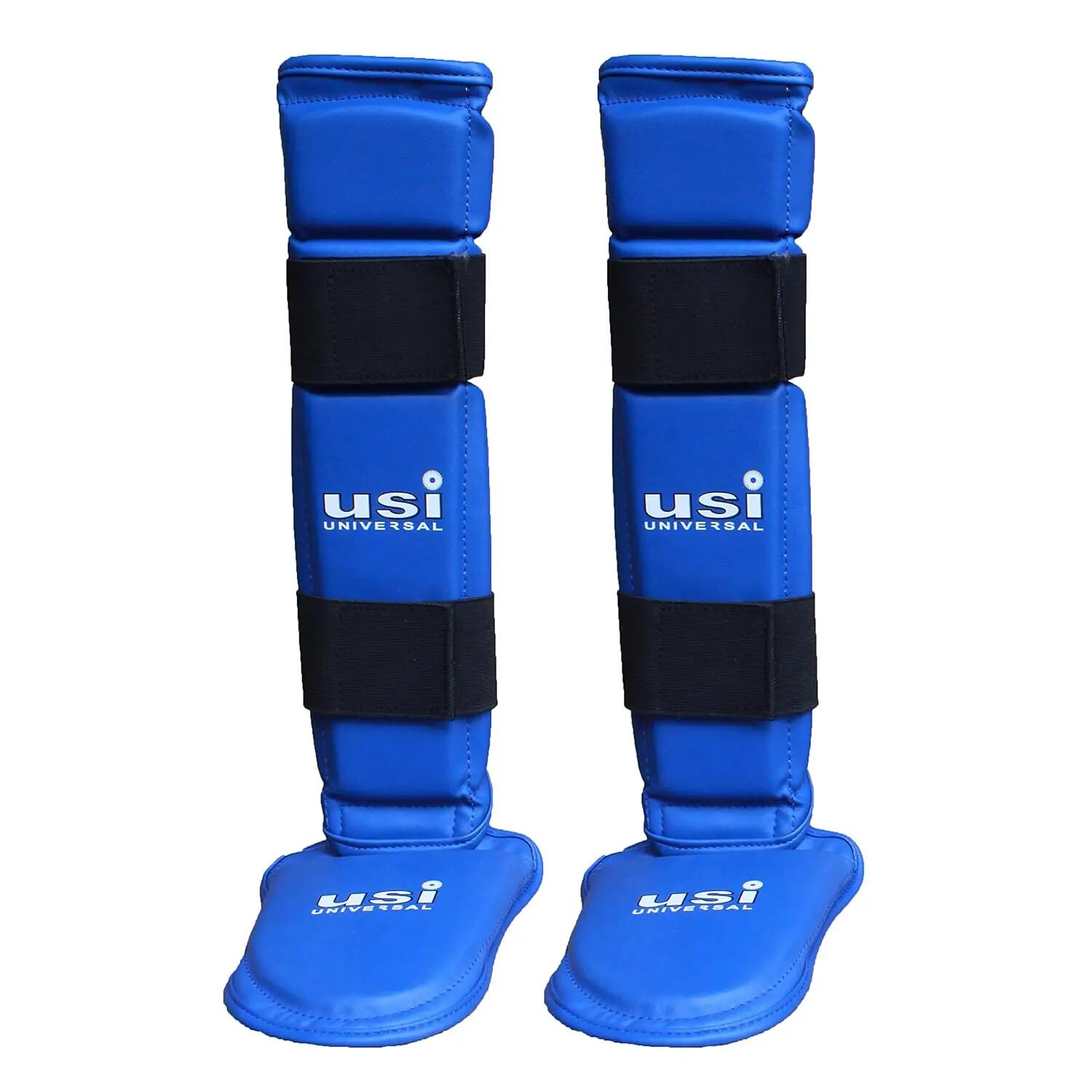 Universal 850 Shin Pads with Instep (Blue) -  1