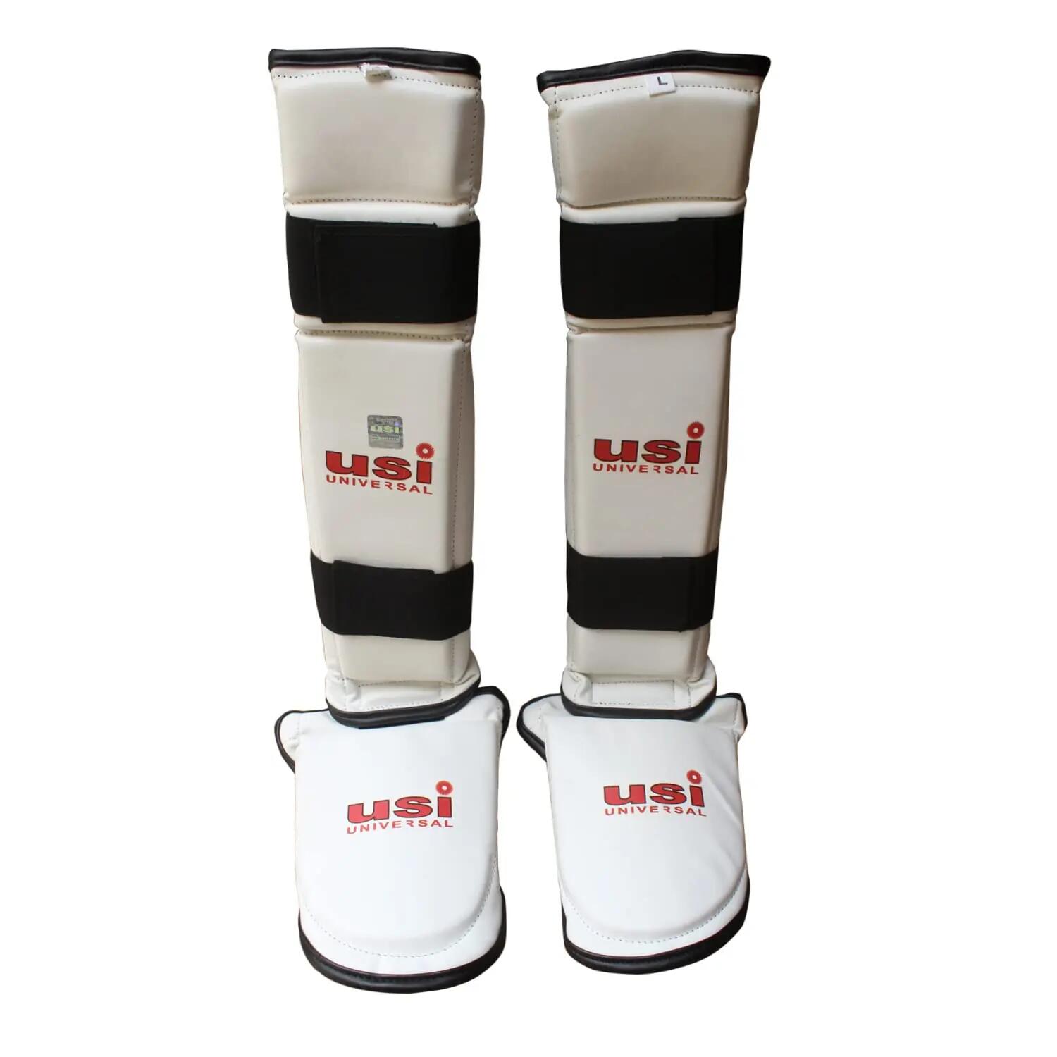 Universal 850 Shin Pads with Instep (White) -  1