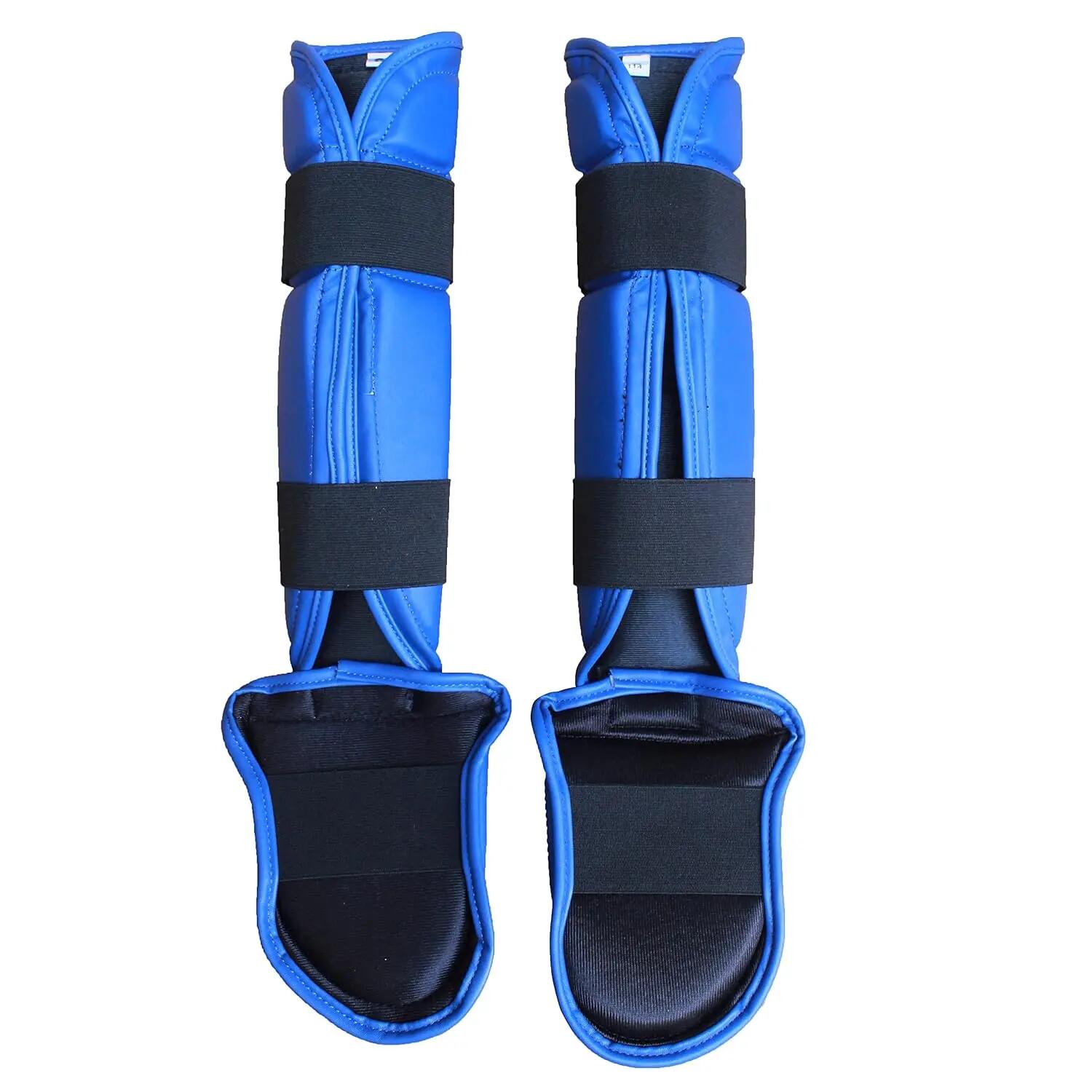 Universal 850 Shin Pads with Instep (Blue) -  2