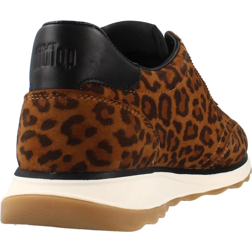 Buty FITFLOP RETRO-Q FF SUEDE LEOPARD TRAINERS Nadruk zwierzęcy 3/7