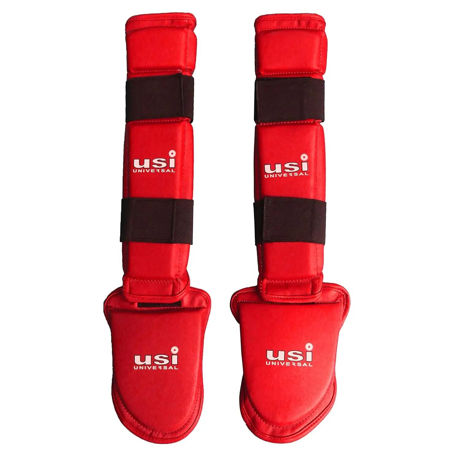 Universal 850 Shin Pads with Instep (Red) -  3