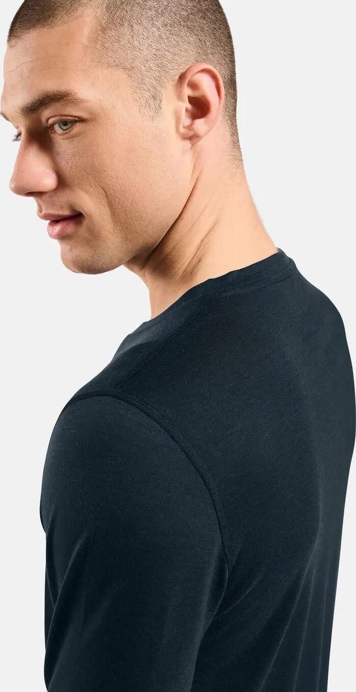 Camiseta interior de manga larga Odlo Merino 200, gris oscuro, para hombre 5/5