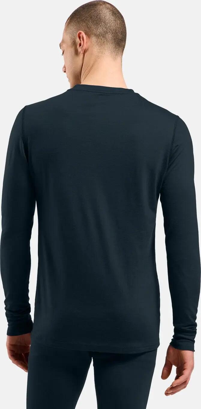 Camiseta interior de manga larga Odlo Merino 200, gris oscuro, para hombre 2/5