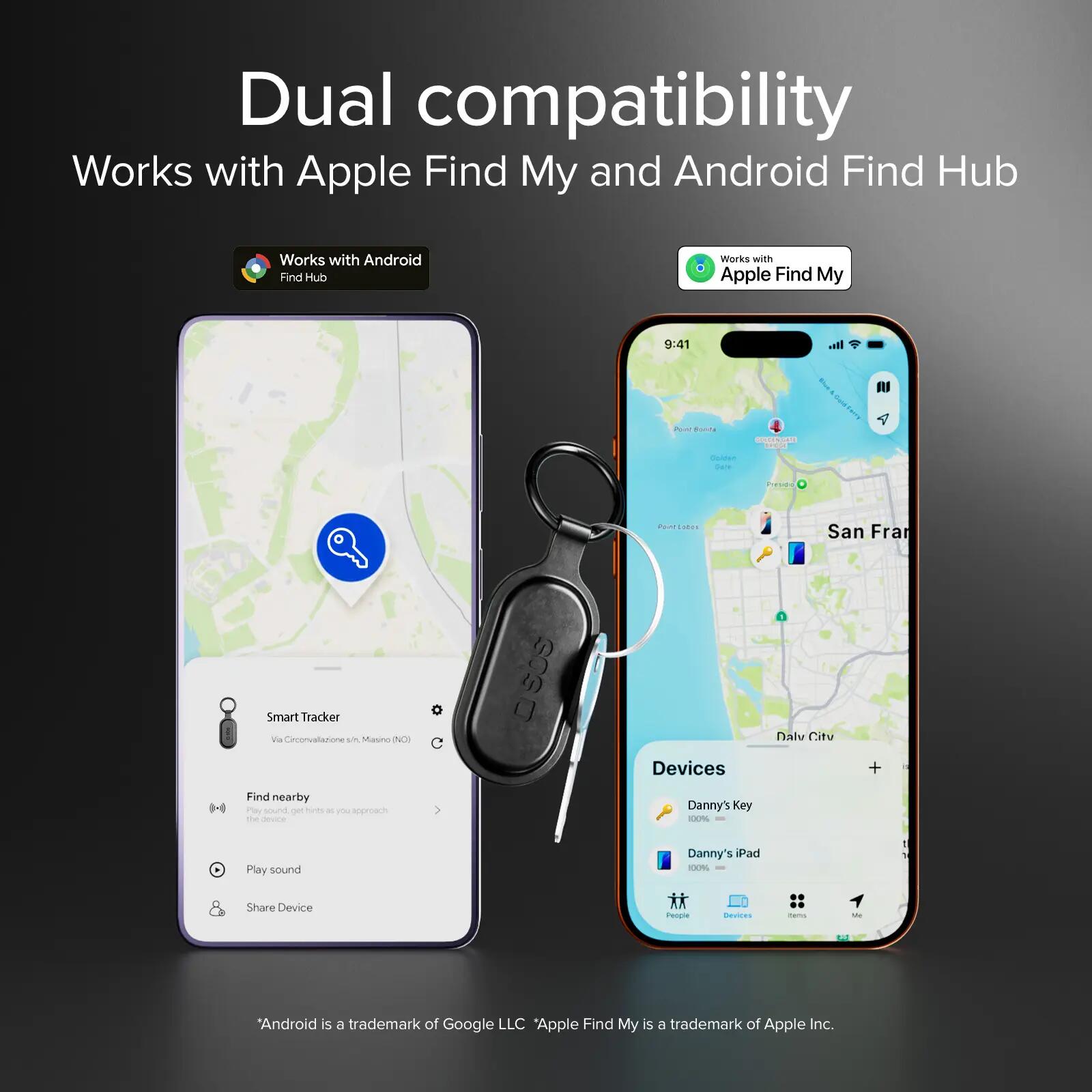 Tracker Track My Taggy avec double compatibilitée Apple Find My/Google Find Hub 3/7