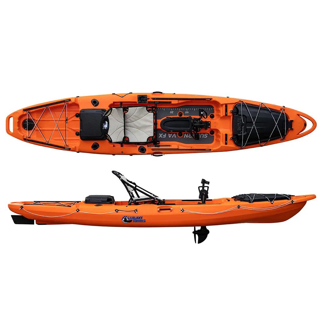 Galaxy Kayaks Supernova FX Angelkajak Pedalantrieb 1er Fischer Boot Komplettset 15/15