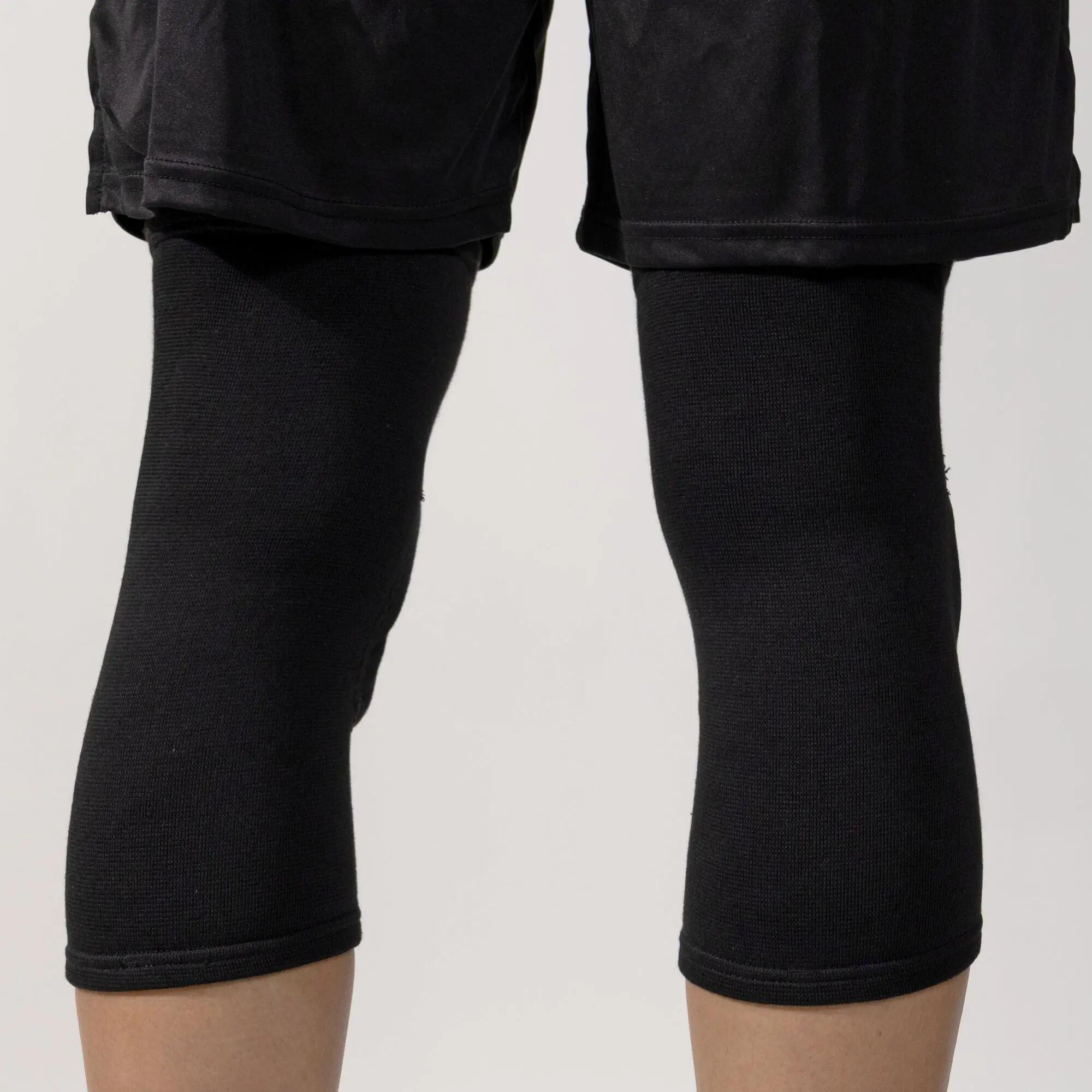 Ginocchiere da pallavolo medio-lunghe unisex NEW SHIELD nere 8/8