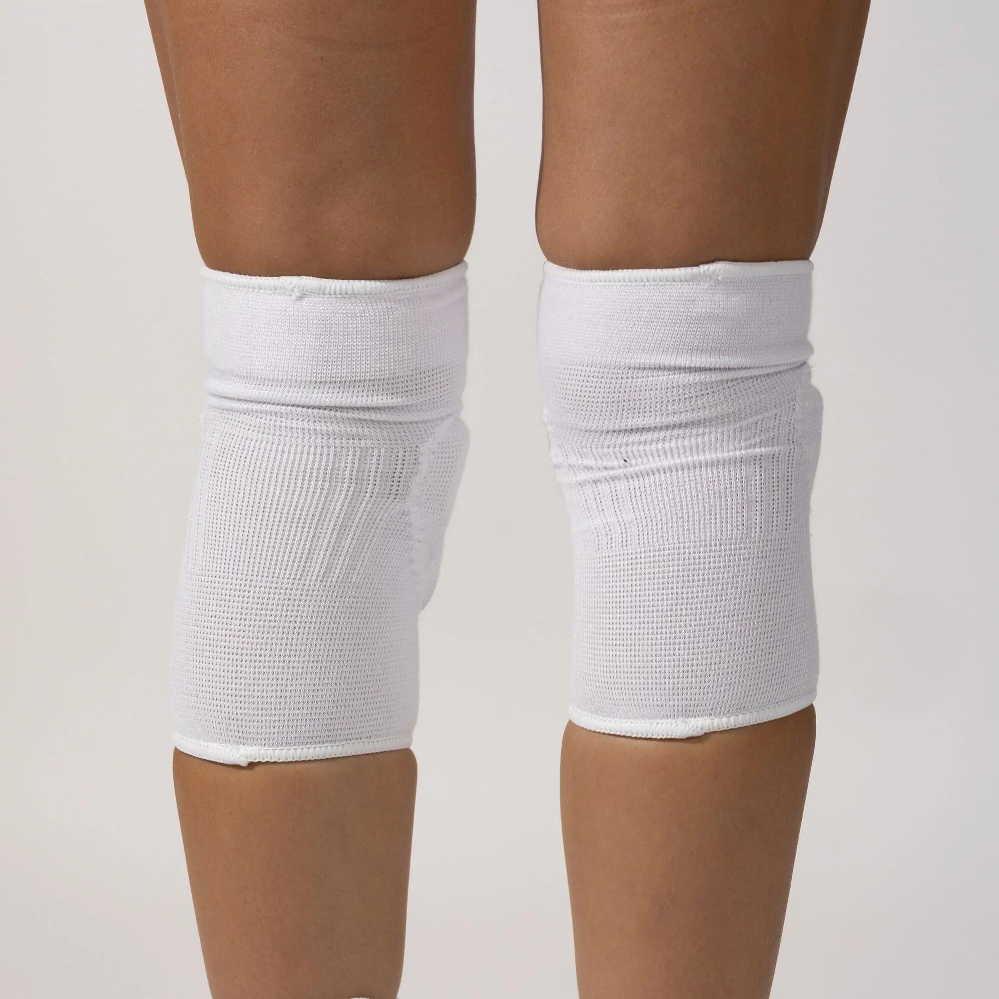 Genouillères de volley haute protection mixtes SLEEK blanches 8/8