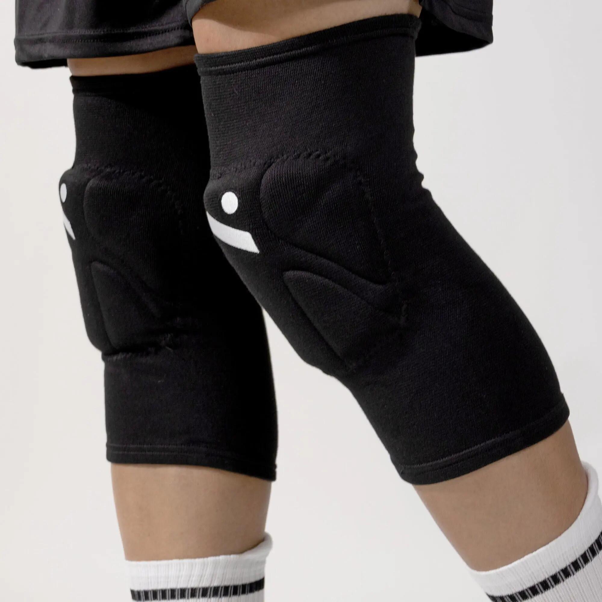 Ginocchiere da pallavolo medio-lunghe unisex NEW SHIELD nere 7/8