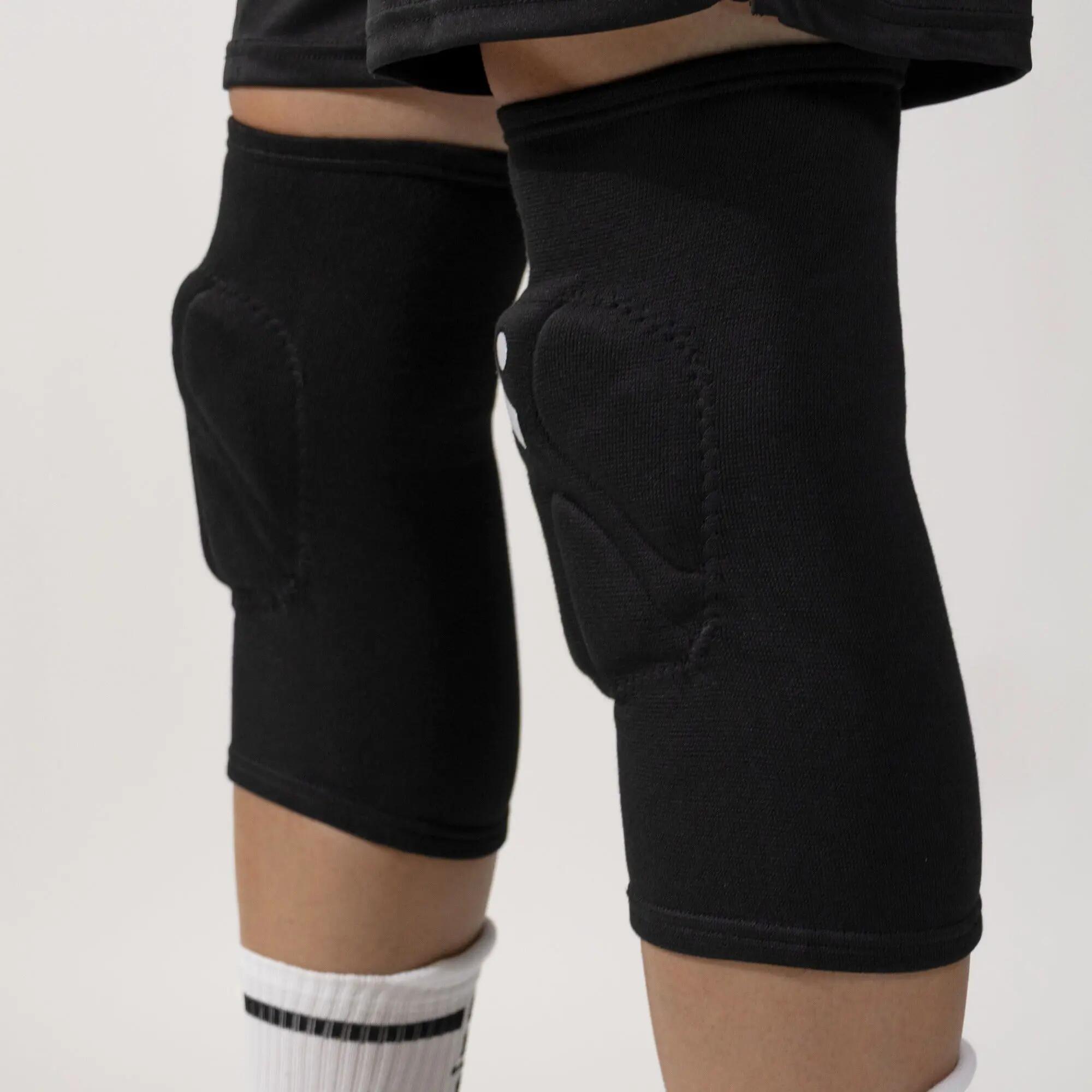 Ginocchiere da pallavolo medio-lunghe unisex NEW SHIELD nere 6/8