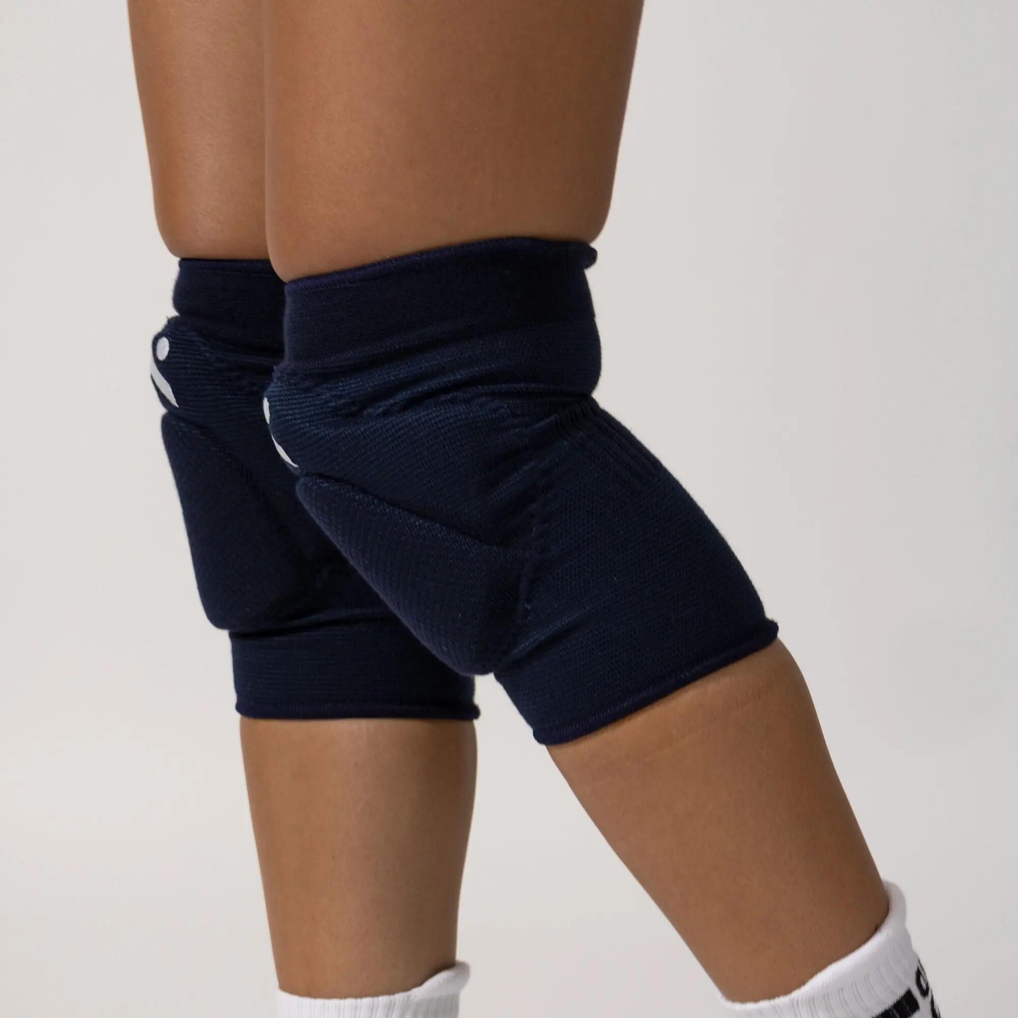 Joelheiras de voleibol de alta proteção unissexo SLEEK azul-marinho 6/8