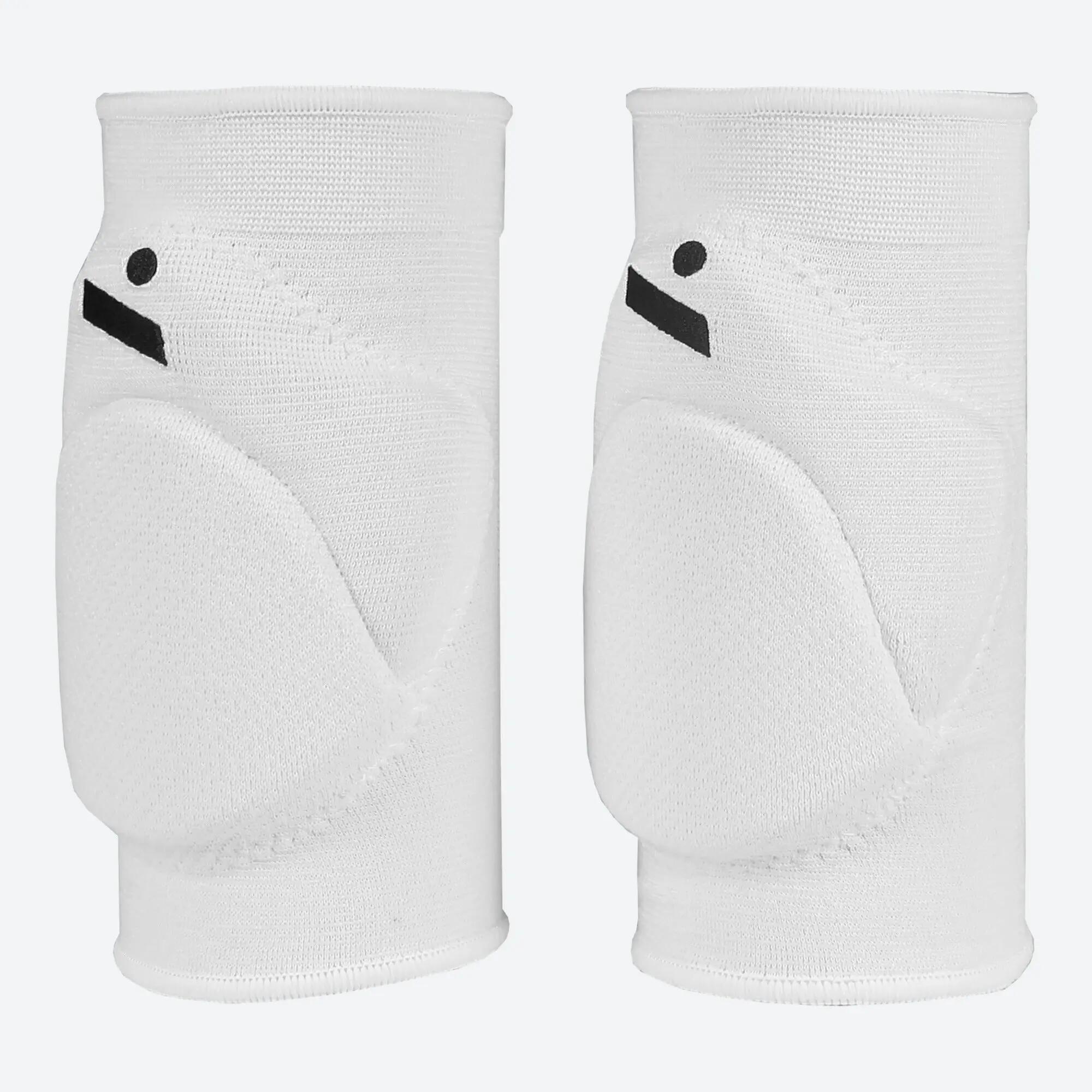 Genouillères de volley haute protection mixtes SLEEK blanches 5/8