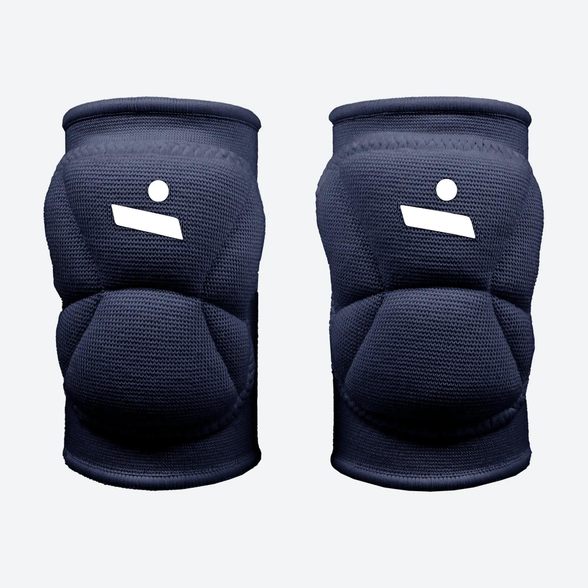 Genouillères de volley enfant pour fille et garçon SPIKE bleu marine 4/7