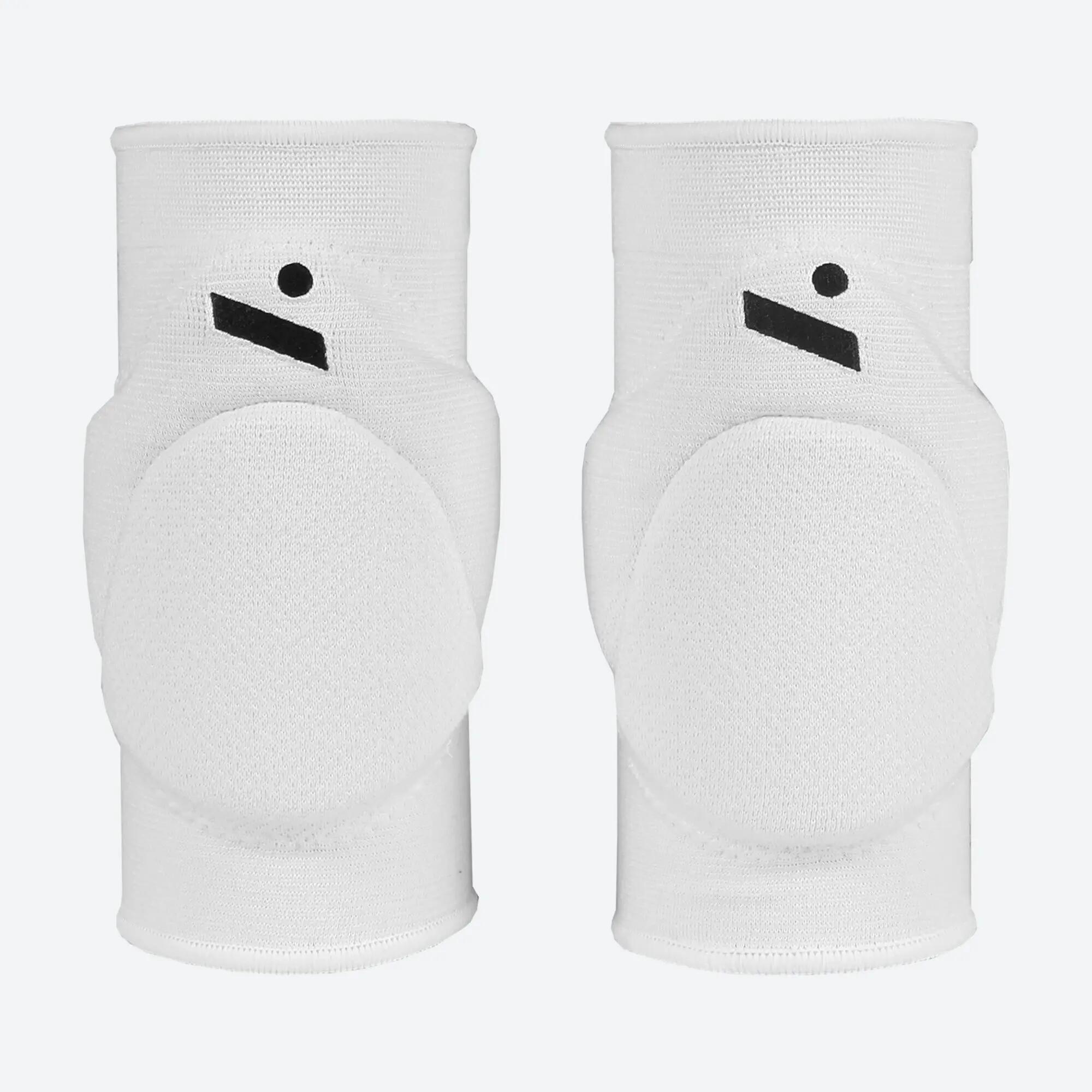 Genouillères de volley haute protection mixtes SLEEK blanches 4/8