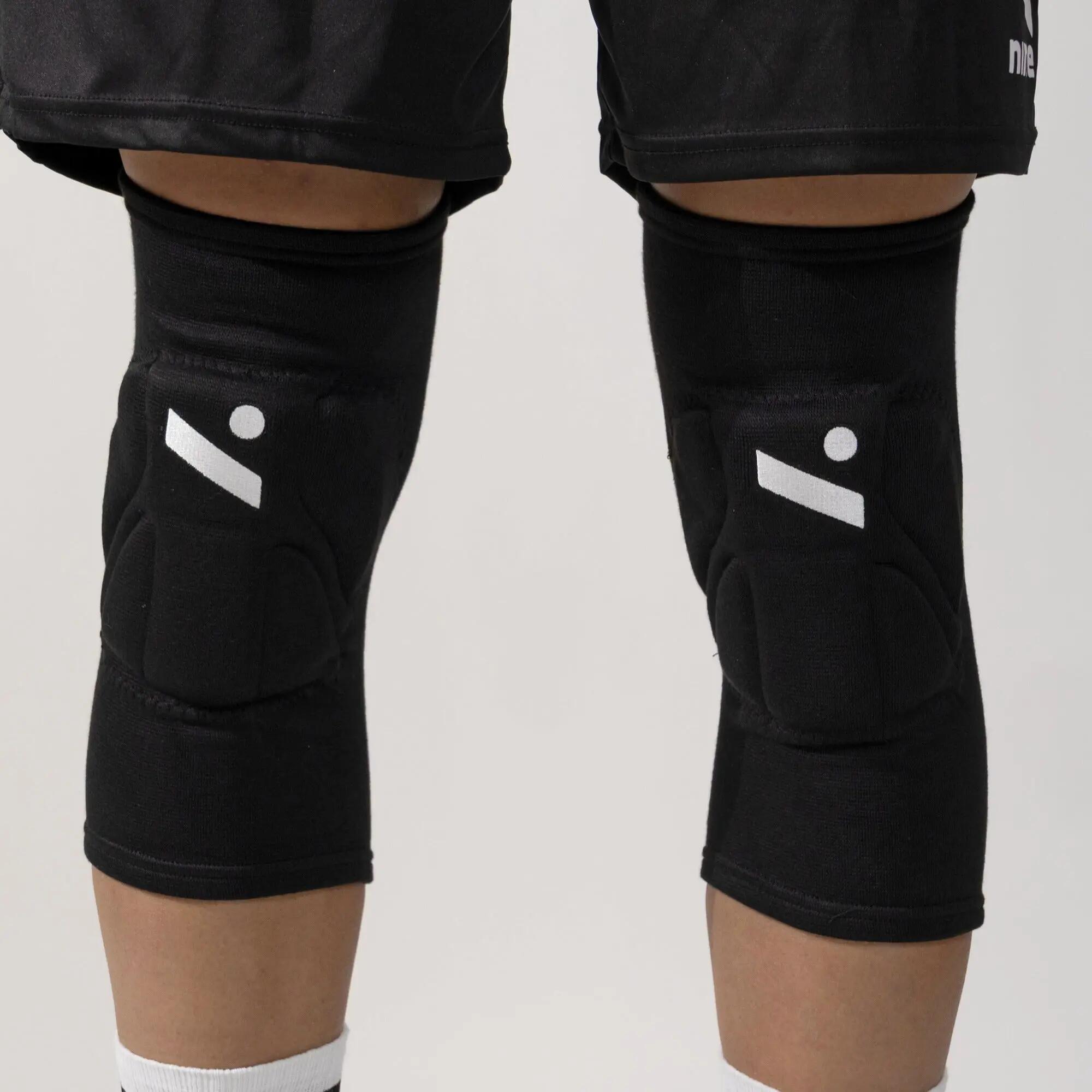 Ginocchiere da pallavolo medio-lunghe unisex NEW SHIELD nere 3/8
