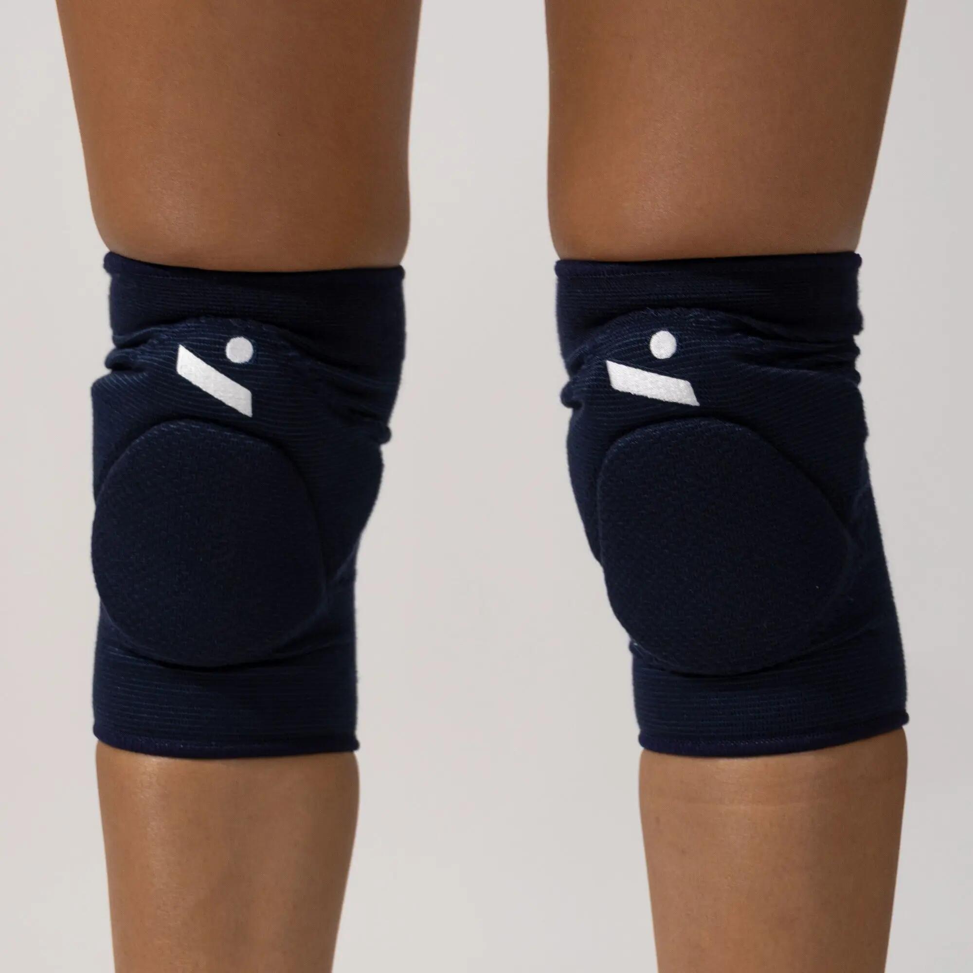 Joelheiras de voleibol de alta proteção unissexo SLEEK azul-marinho 3/8