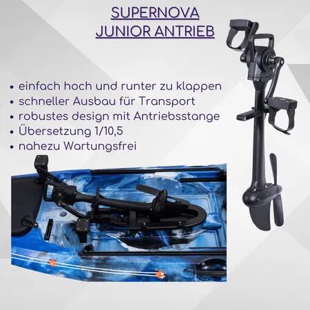 Galaxy Supernova Junior 320 cm Tretkajak – Kompakt & wendig mit Pedalantrieb 12/15