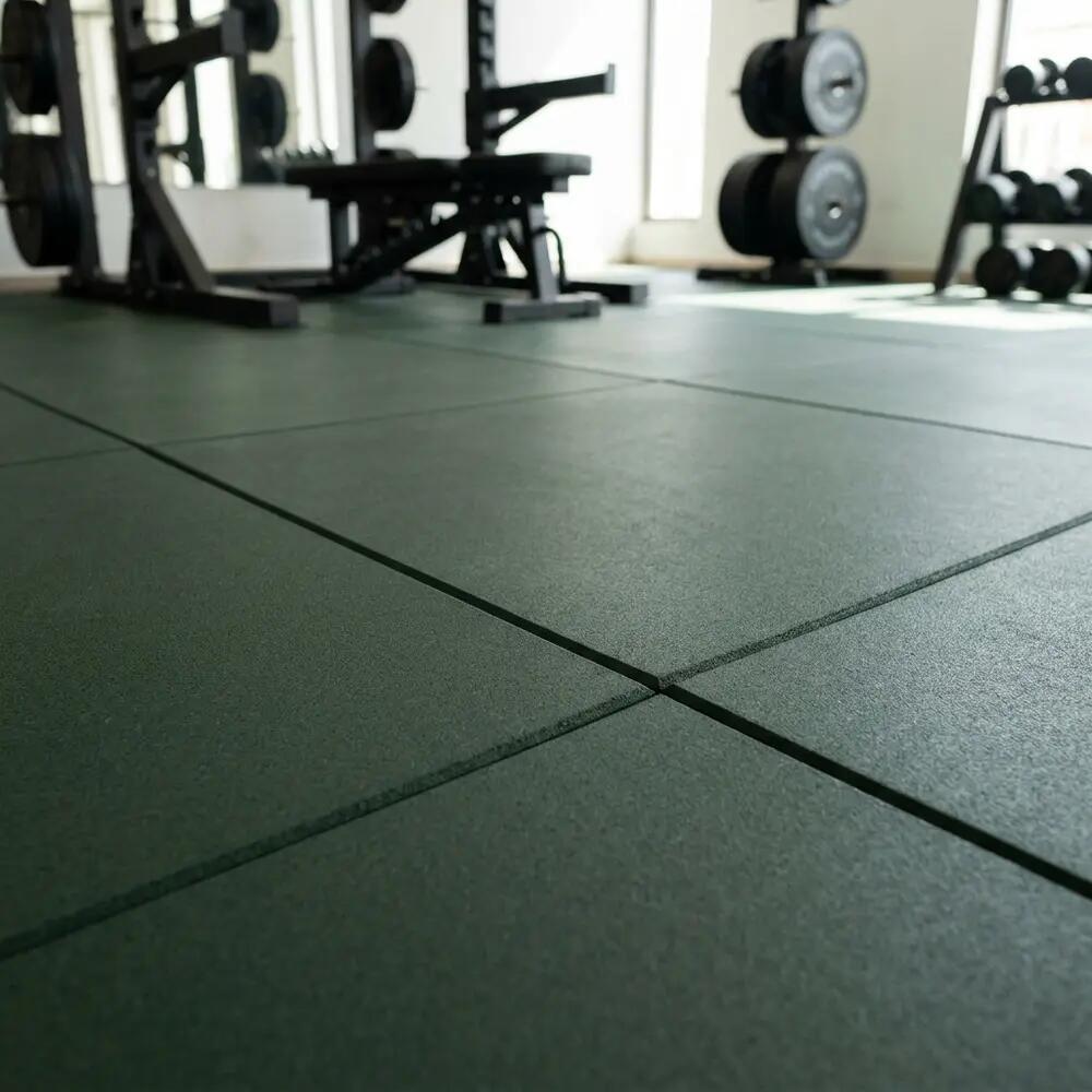 ARQUICAUCHO Losetas de Caucho para Gimnasio Pack 12. 1x1m x 15mm Verde 8/10