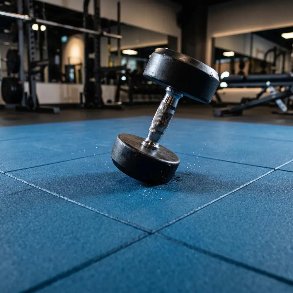 ARQUICAUCHO Losetas de Caucho para Gimnasio Pack 12 uds 50x50cm x 20mm Azul 5/8