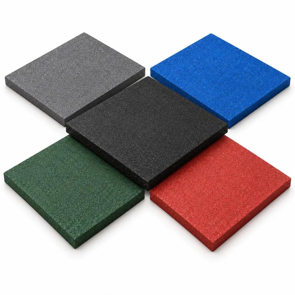 ARQUICAUCHO Losetas de Caucho para Gimnasio Pack 12 uds 50x50cm x 20mm Azul 6/8