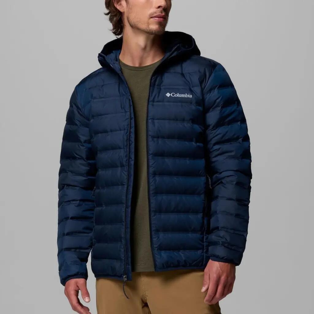 Giacca Columbia Modello Lake 22 Ii Down Hooded Jacket Colore Blu 4/5