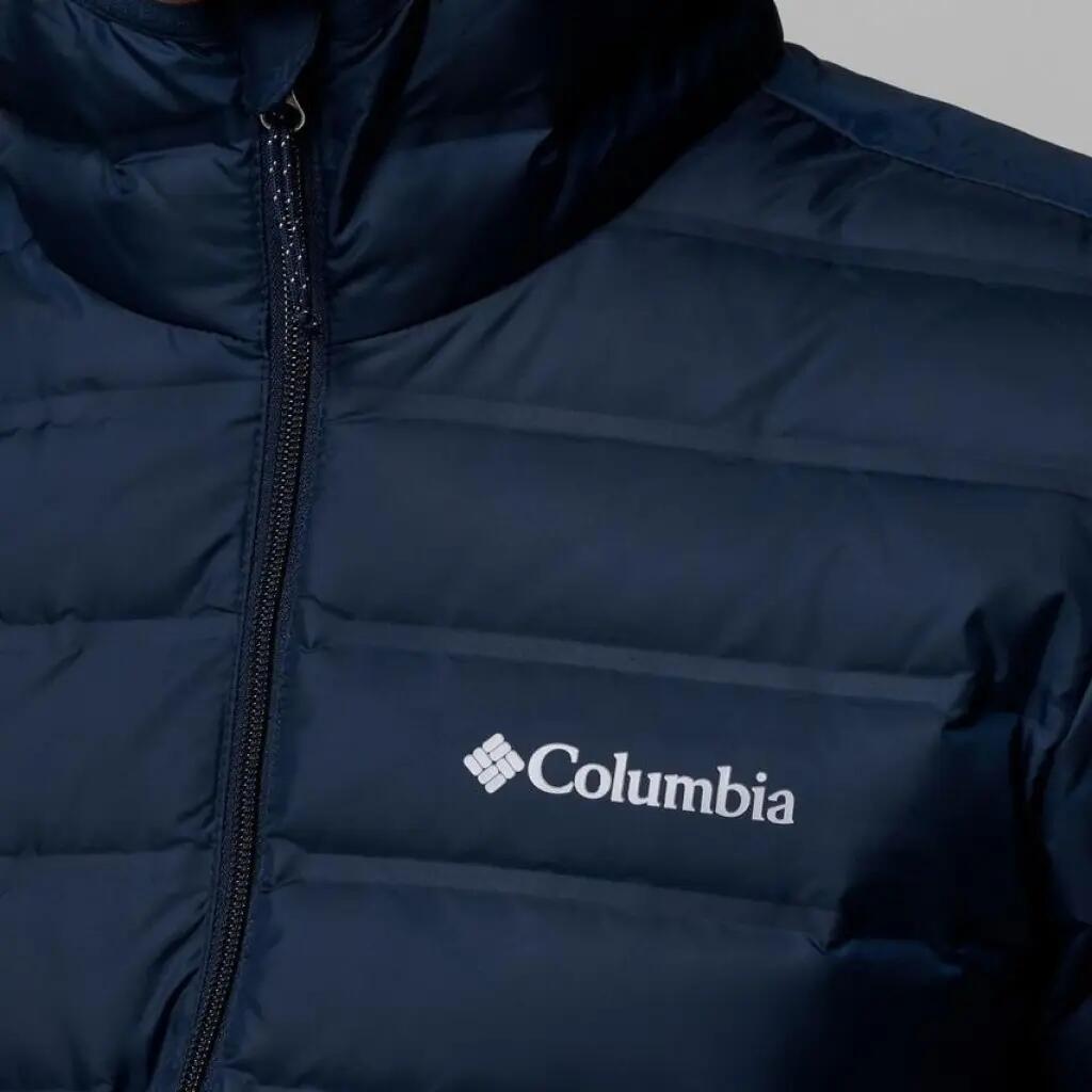 Giacca Columbia Modello Lake 22 Ii Down Hooded Jacket Colore Blu 3/5