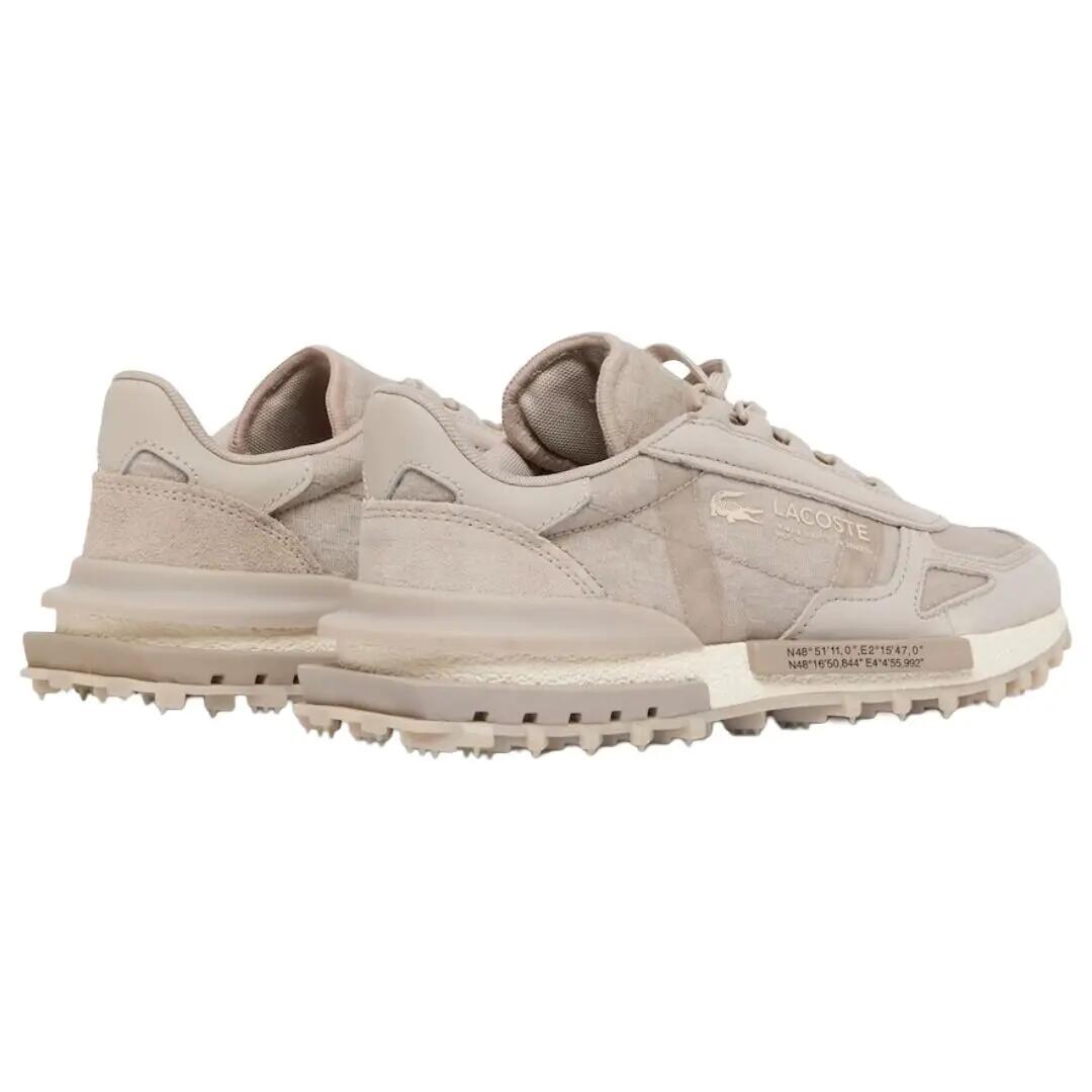 Zapatillas Lacoste Rosas Elite Active Grey Off White Cómodas y Ligeras 3/4