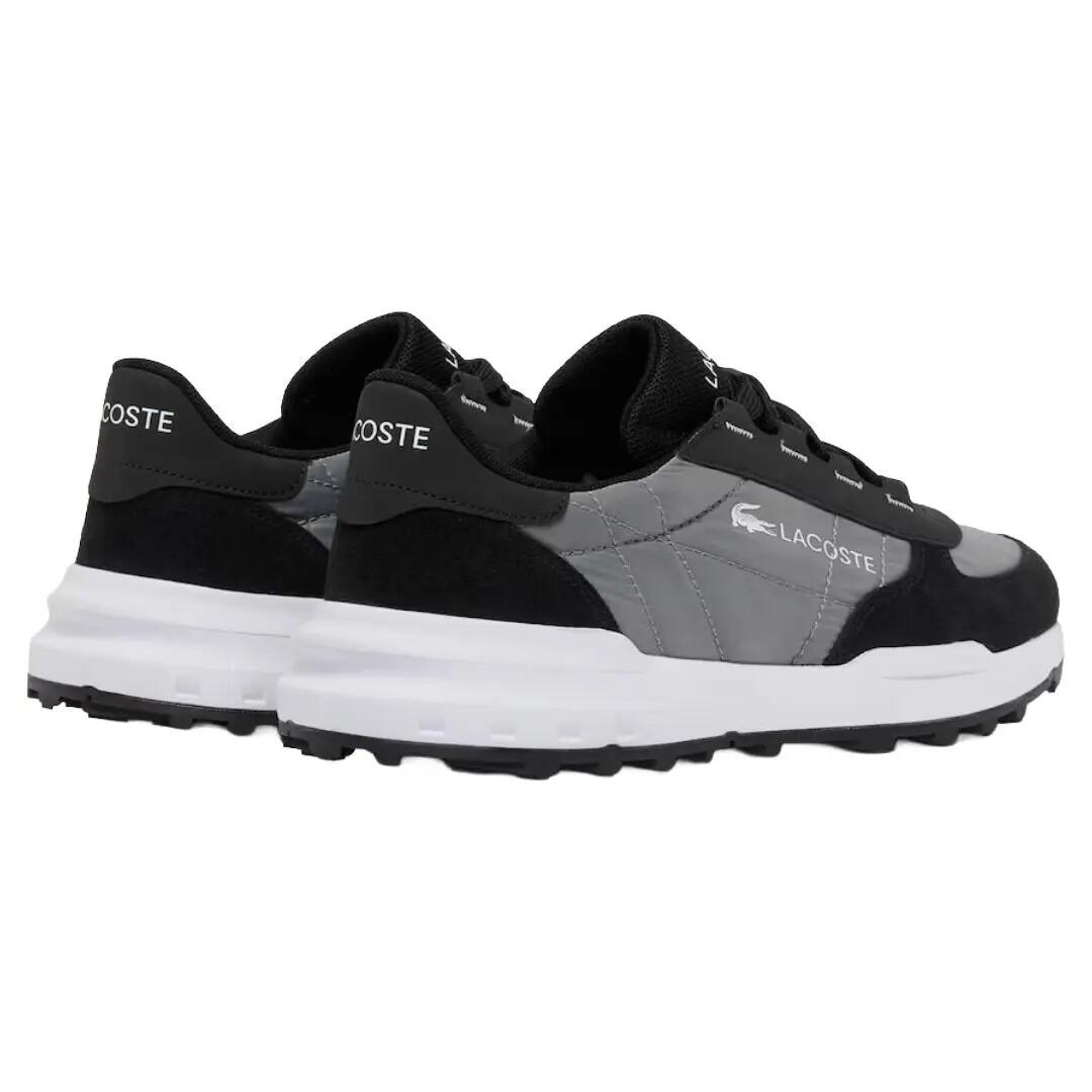 Zapatillas Lacoste Gris y Negro Elite Active Evo Black Cómodas y Ligeras 3/5