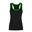 Tri Dri FitnessTop Damen Schwarz/Lightning Grün