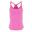 Weste für Yoga Damen Pink/Leuchtend Pink meliert