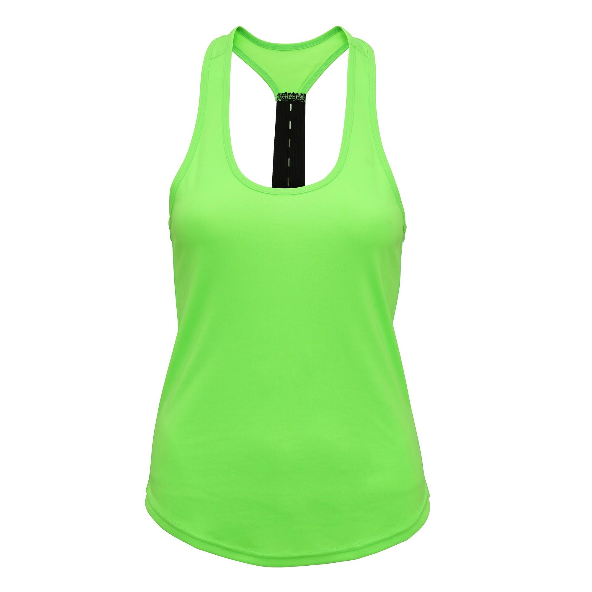 Tri Dri Women's sports tank top (Bright green)