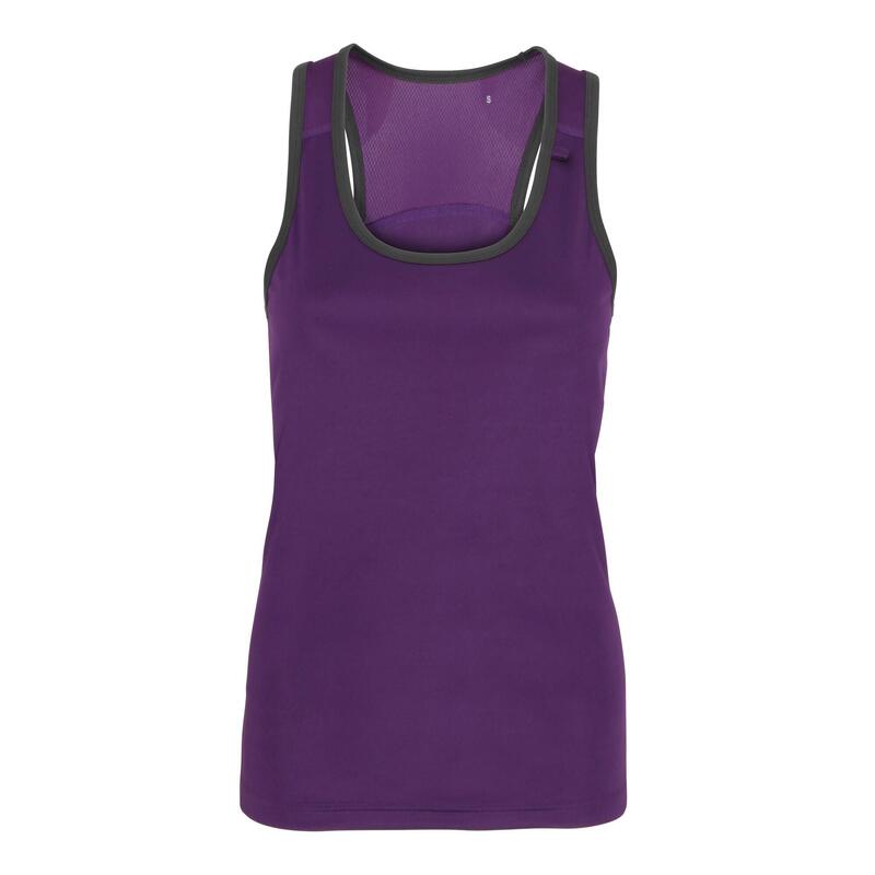 Tri Dri FitnessTop Damen Violett/Anthrazit