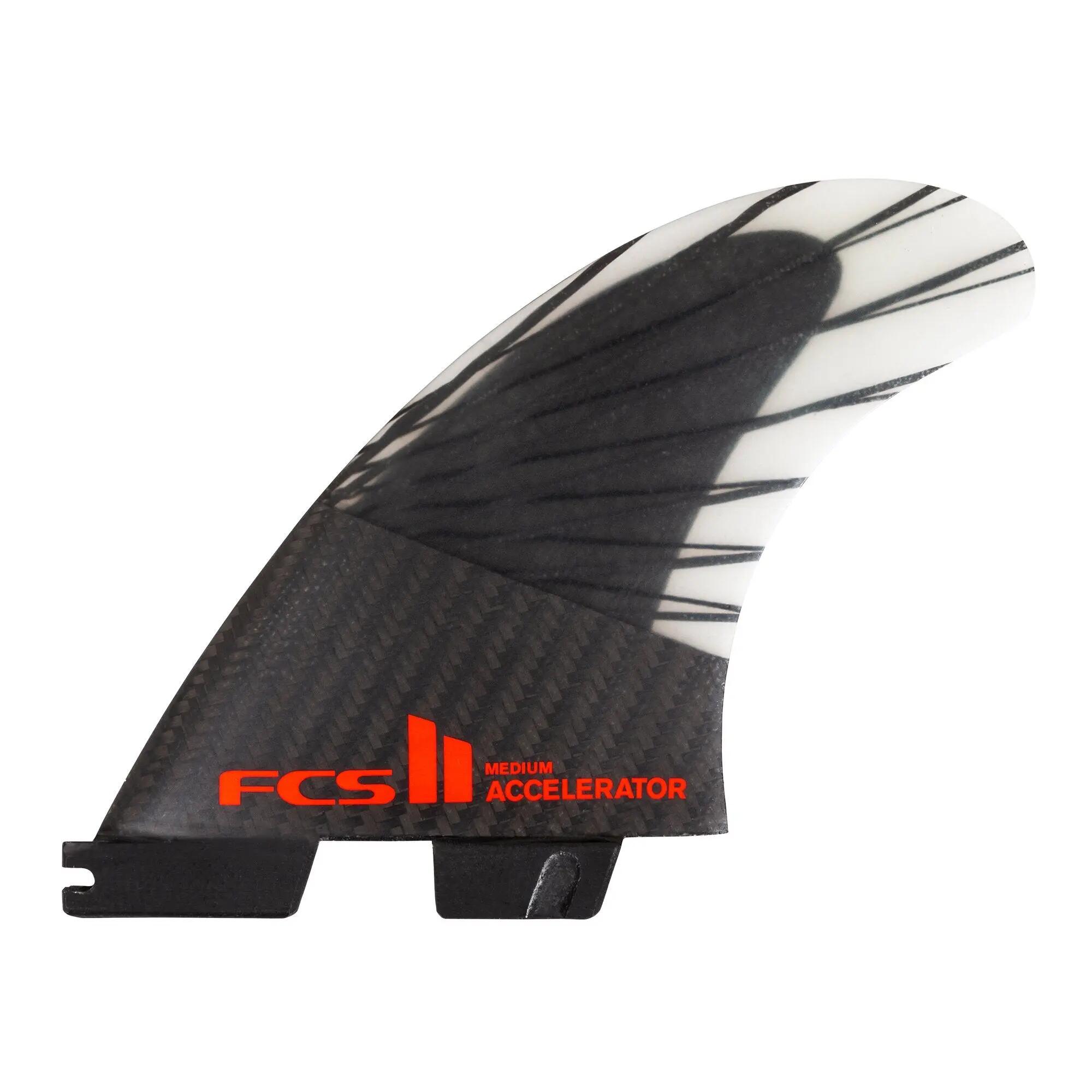 Ailerons de surf FCS Accelerator PC Carbone Noir 3/3