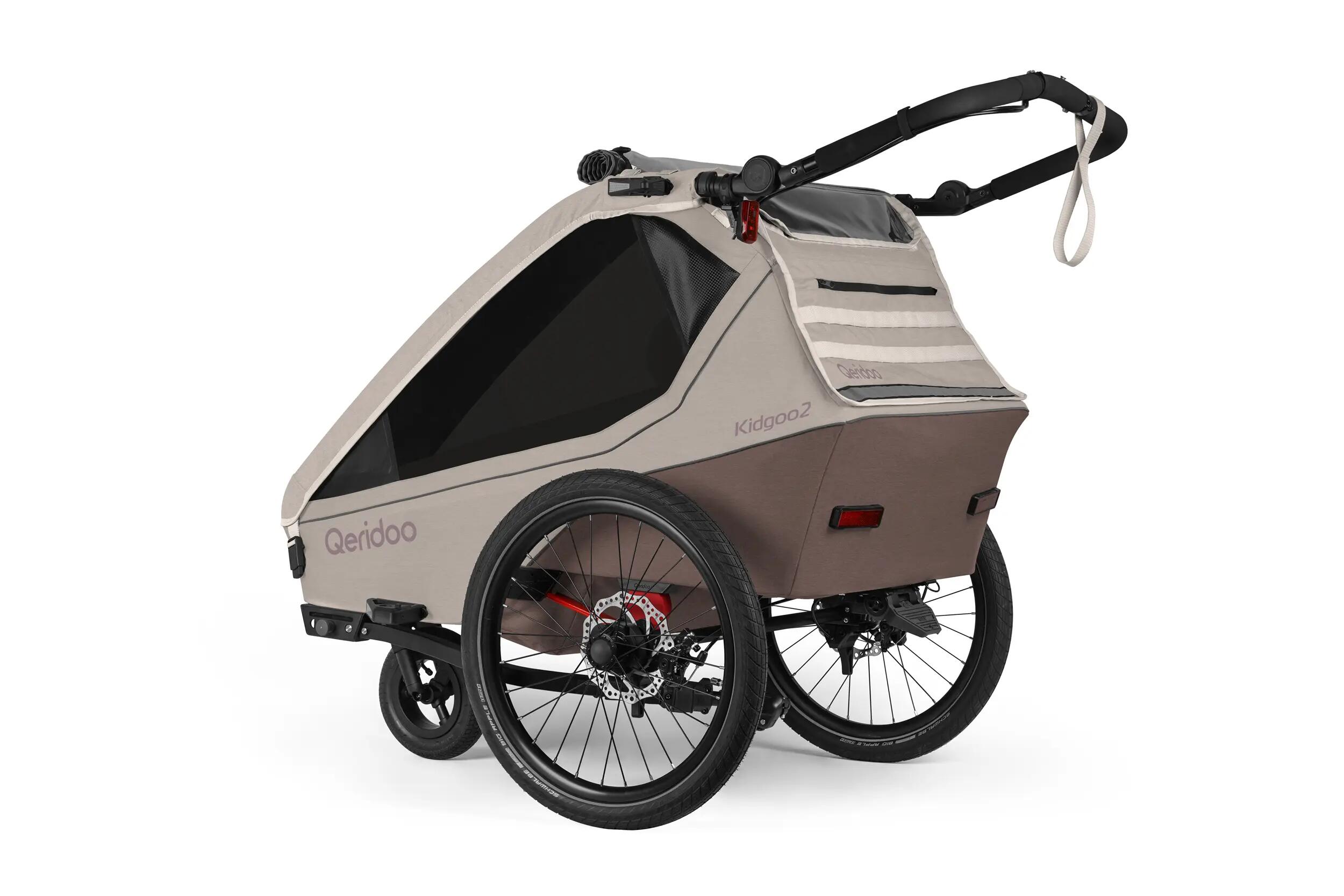Fahrradanhänger Kidgoo 2 Pro Gen 2 Barista Brown 5/5