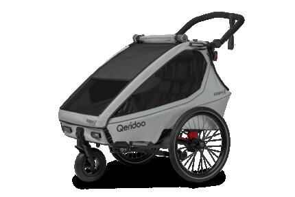 Fahrradanhänger Kidgoo 2 Lite Titanium Grey